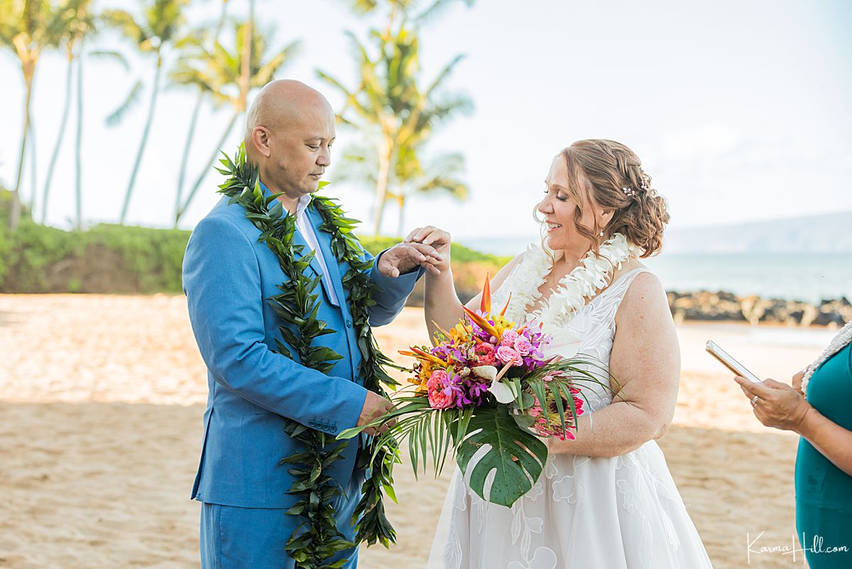 maui beach wedding 