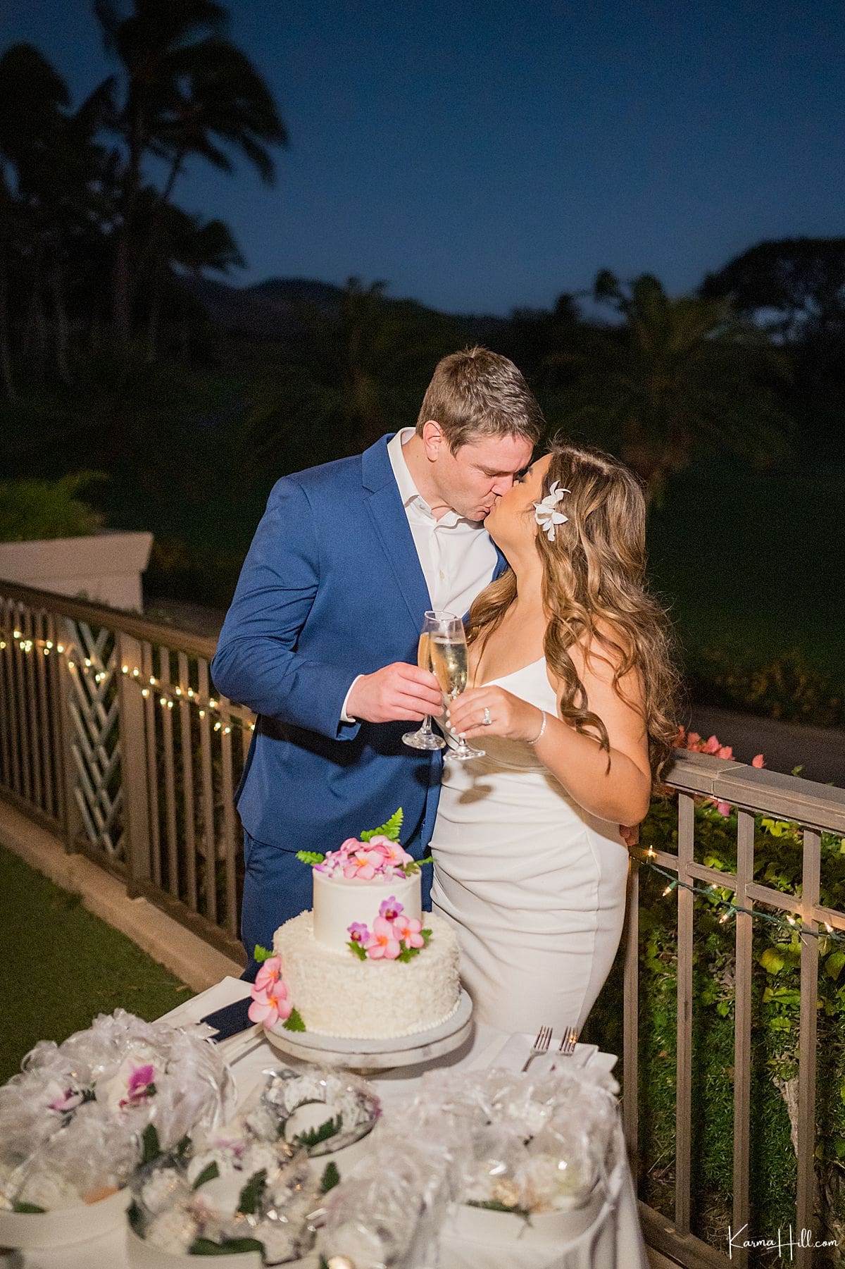 newlyweds on the beach 