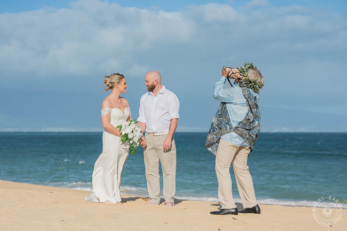 Maui beach wedding