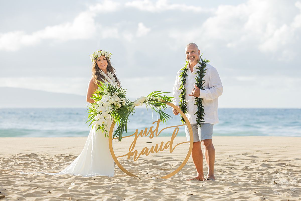 Maui beach wedding