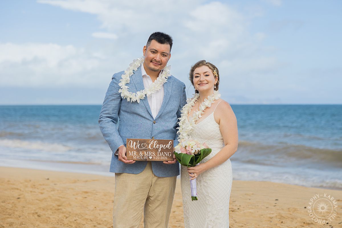 Maui beach wedding